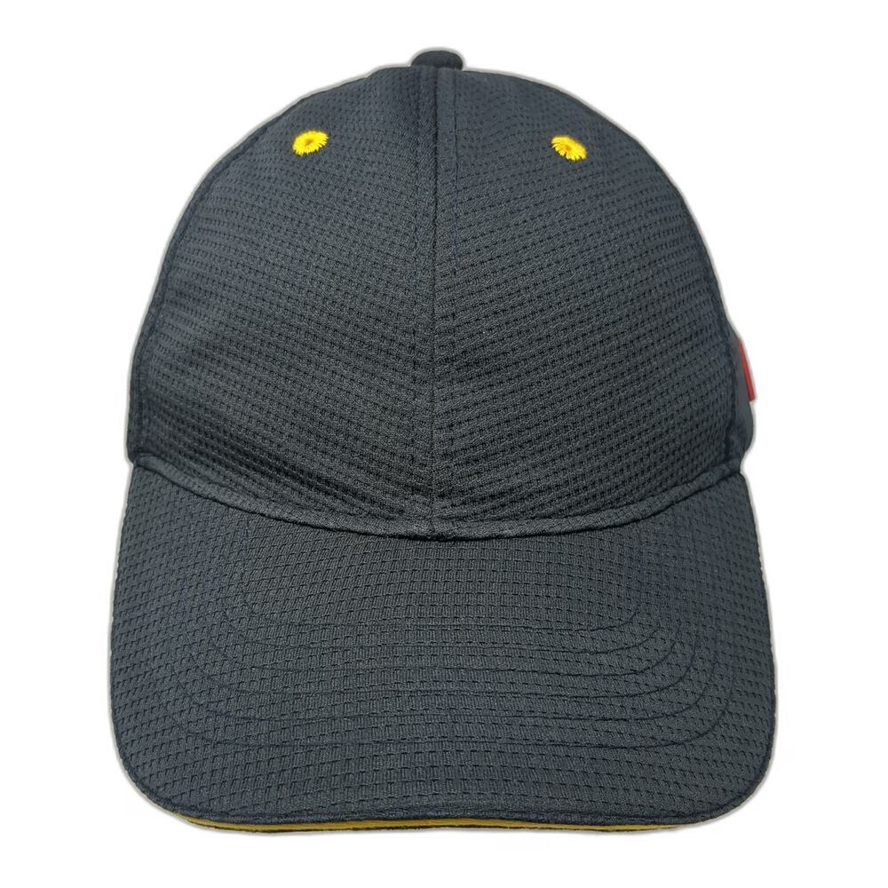 Apparel Collection McDonald's Snapback Hat Blue One Size Textured Yellow Eyelets